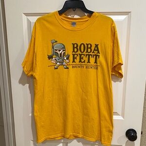 Boba Fett Graphic Short Sleeve Tee - Yellow